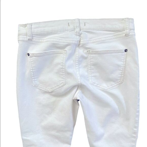 FREE PEOPLE Slim Kick Jeans White Size 28 - Picture 6 of 7